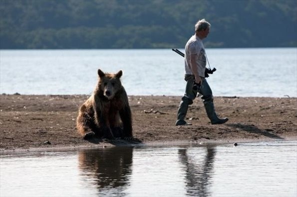 熊を散歩させるロシアの日常風景がヤバすぎる写真