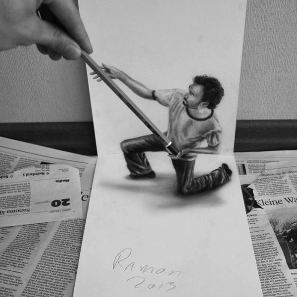 アイデアあふれる３Dドローイングの写真