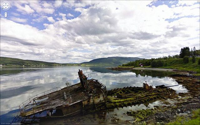 グーグルストリートビューで見かけた珍しい風景の写真