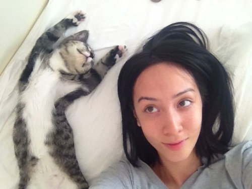 「猫がいて幸せを感じる瞬間」の写真