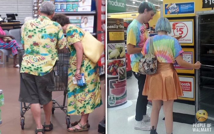 ウォルマートのお客さんたちの酷い様子の写真