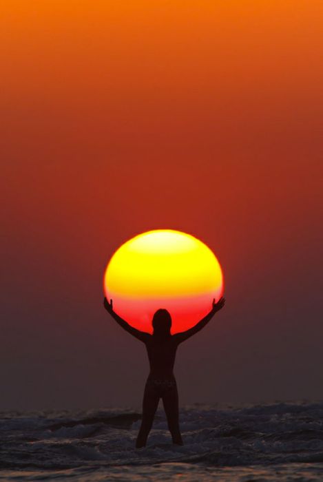 美しい太陽の写真