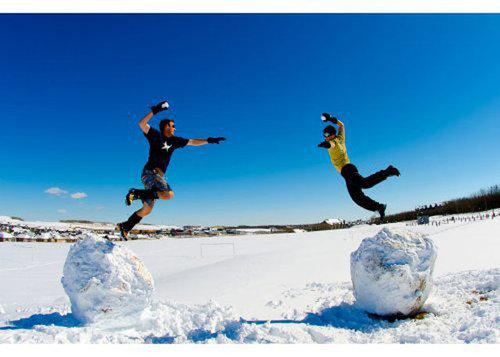 海外の遊びが凄い琴になっている写真