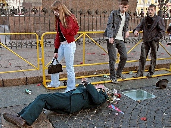 ロシアで見かけたシュールな光景の画像