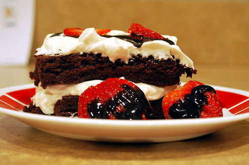 本当に美味しそうなチョコレートケーキの写真を見ていると食べたくなる！写真