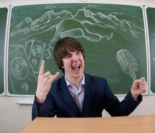 私たちの将来を黒板に描いた写真