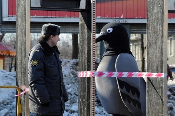 ロシアで見かけたシュールな光景の画像