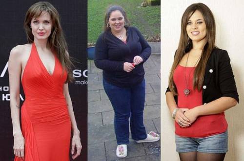 ダイエットしたらアンジェリーナ・ジョリーになれたと喜ぶ女性
