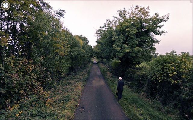 グーグルストリートビューで見かけた珍しい風景の写真